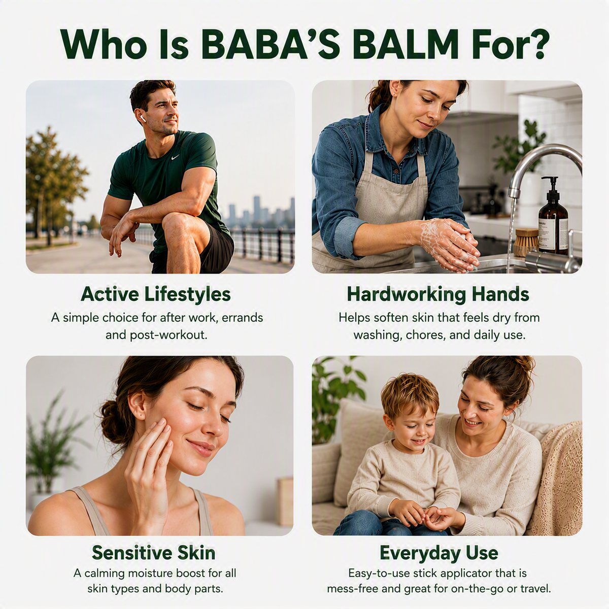 Baba’s Balm glide-on botanical skin care for everyday use across different ages and skin needs