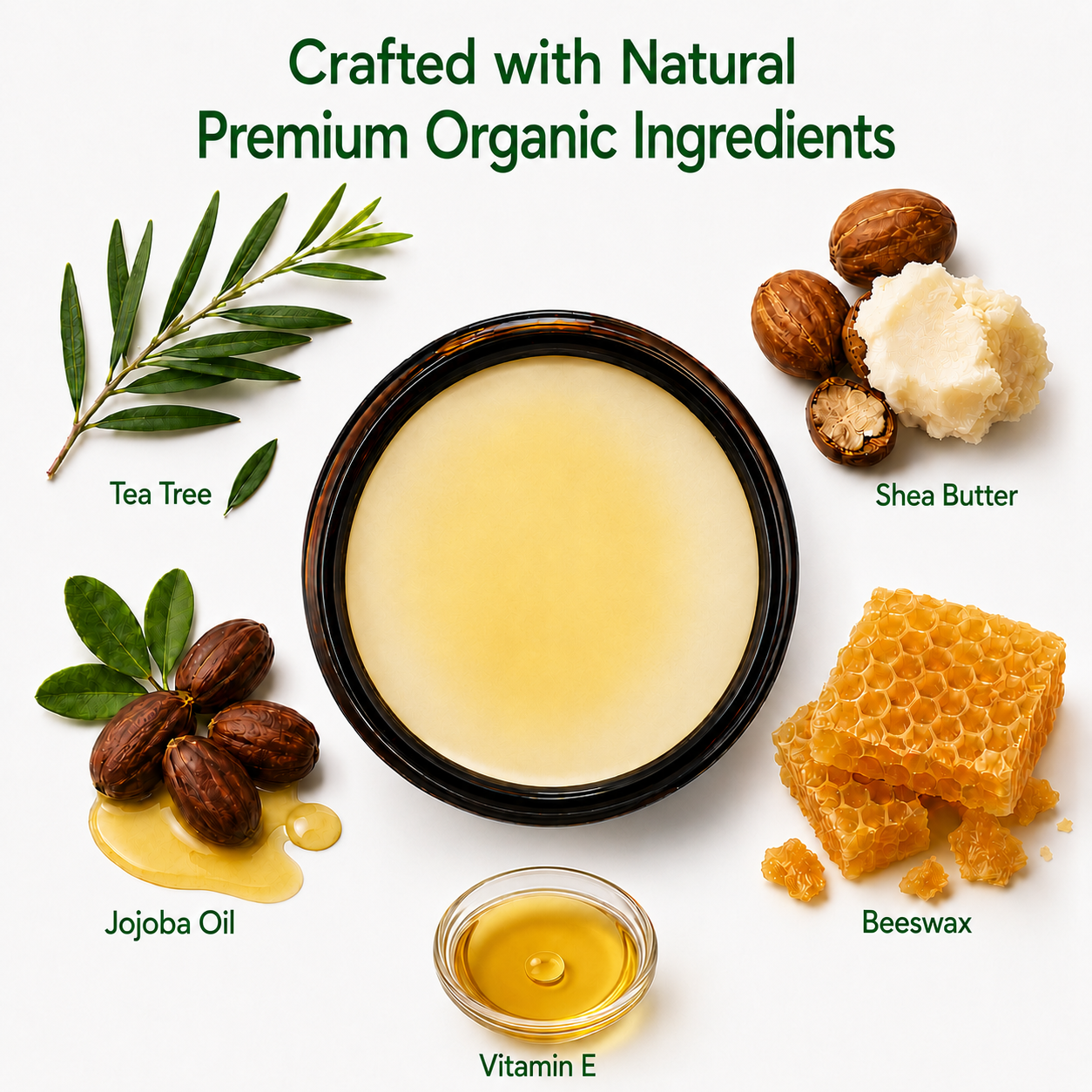 Baba’s Balm Premium Tea Tree Skin Balm, Rashes and Dry Skin, Antifungal Defense for Athlete’s Foot, Jock Itch, Chafing, Bug Bites & Eczema