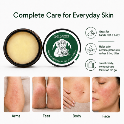 Baba’s Balm Premium Tea Tree Skin Balm, Rashes and Dry Skin, Antifungal Defense for Athlete’s Foot, Jock Itch, Chafing, Bug Bites & Eczema